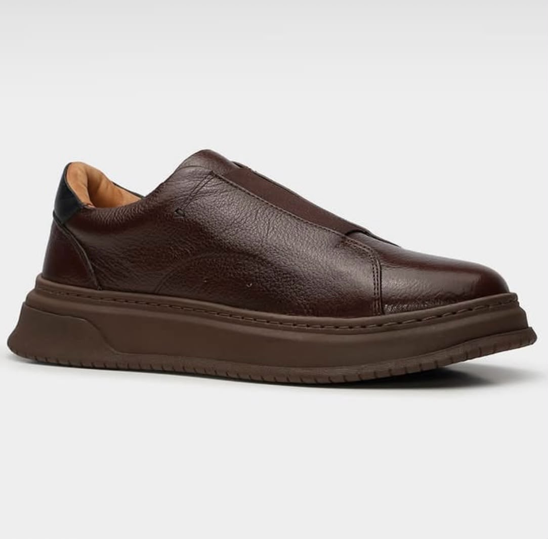 Slip-on Café Plataforma